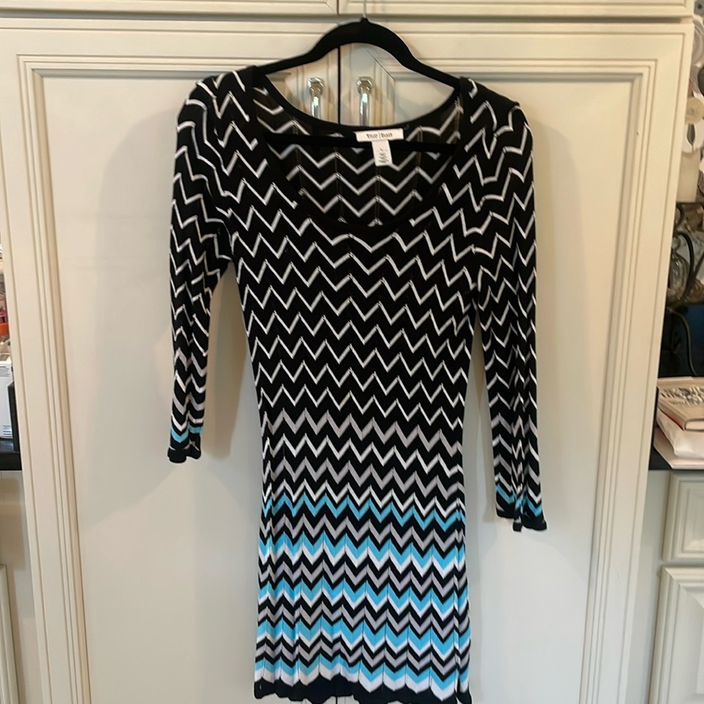 WHBM Chevron Knit Tunic Top